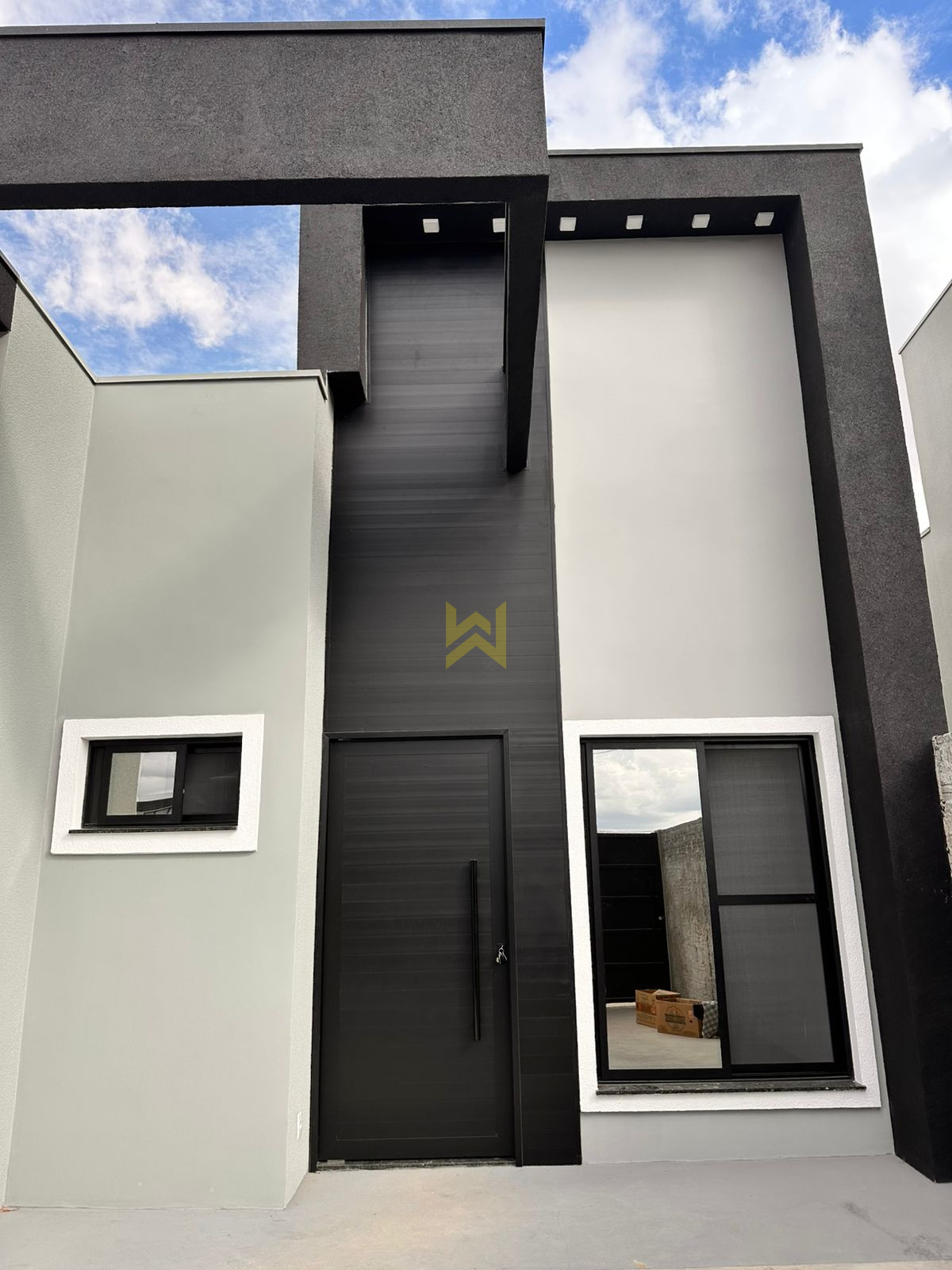 Casa Alto padrão Vilhena Fachada Imponente de casa à venda em Vilhena - RO, com arquitetura contemporânea, iluminação natural e acabamento premium — Wender Imóveis.