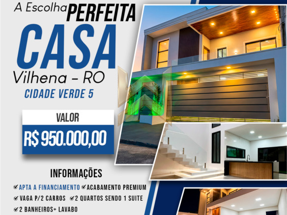 Casa alto padrão a venda vilhena